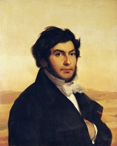 Portret van Jean-Francois Champollion (1790-1832) 1831 door Léon Cogniet